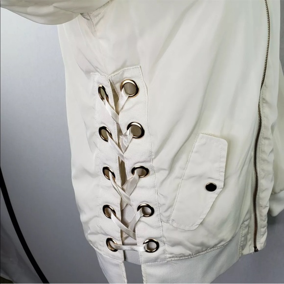 CI SONO Women Medium Jacket Off White Gold Off White Open Sides. - Picture 10 of 12